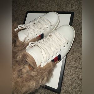 Gucci Ace Sneaker With Fur